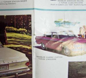 1962 AMC Rambler Sales Folder - German Text