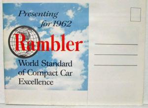 1962 AMC Rambler American Classic Ambassador New Style Sales Folder Mailer Orig