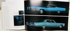 1968 Cadillac Fleetwood Brougham 60 Special Eldorado 75 Limo Sales Brochure Orig