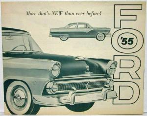 1955 Ford More That Is New Than Ever Before Greentone Sales Folder - Canadian