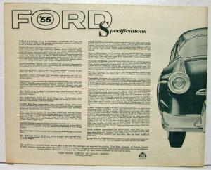 1955 Ford More That Is New Than Ever Before Greentone Sales Folder - Canadian