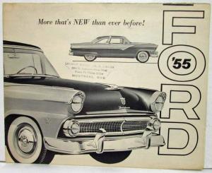 1955 Ford More That Is New Than Ever Before B&W Sales Folder - Canadian