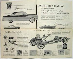 1955 Ford More That Is New Than Ever Before B&W Sales Folder - Canadian