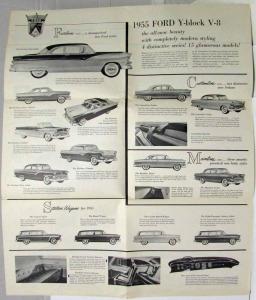 1955 Ford More That Is New Than Ever Before B&W Sales Folder - Canadian