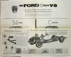 1955 Ford Mainline & Customline Sales Folder - Canadian