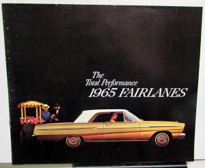 1965 Ford The Total Performance Fairlanes Sales Brochure - Canadian