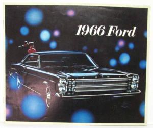 1966 Ford Sales Brochure Galaxie 500 XL Country Squire LTD Custom - Canadian