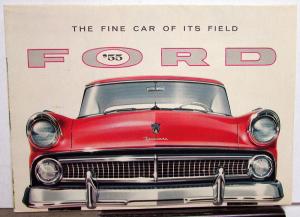 1955 Ford Mainline Customline Fairlane Station Wagon Sales Folder