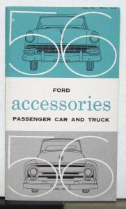 1956 Ford Accessories Passenger Car And Truck Sales Brochure