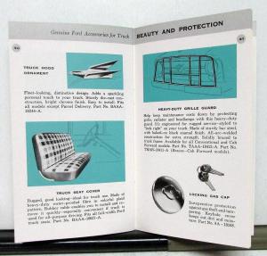 1956 Ford Accessories Passenger Car And Truck Sales Brochure