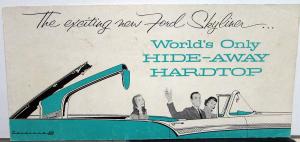 1957 Ford Skyliner Hide Away Retractable Hardtop Sales Brochure