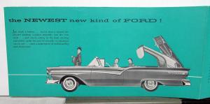 1957 Ford Skyliner Hide Away Retractable Hardtop Sales Brochure