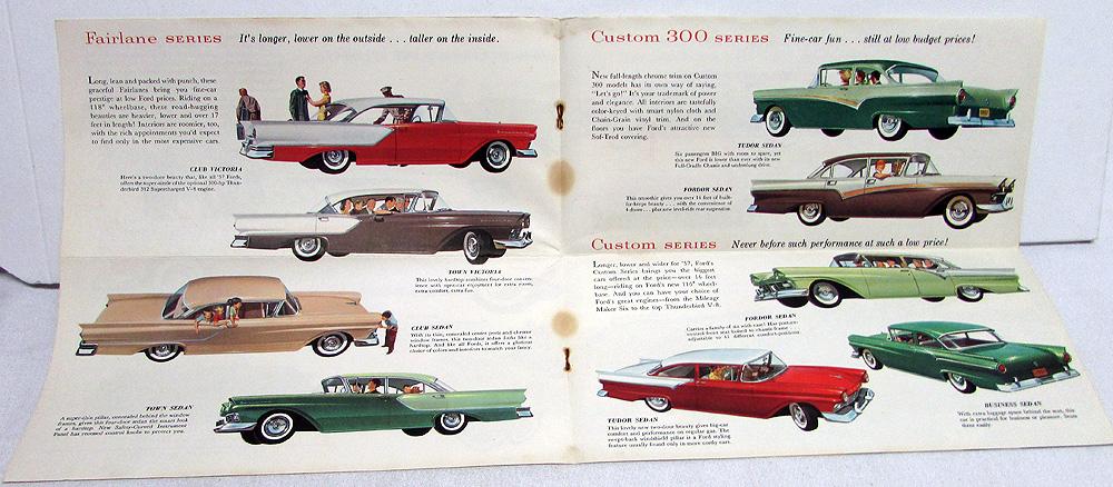 1957 Ford Fairlane Skyliner Station Wagon Sales Brochure Rev April 1957