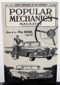 1958 Ford Edsel Popular Mechanics Reprint Sales Brochure