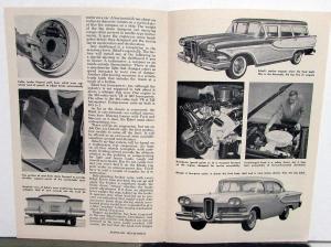 1958 Ford Edsel Popular Mechanics Reprint Sales Brochure