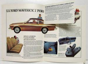 1975 Ford Maverick Sales Brochure - Canadian - French Text