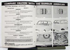 1960 Ford Falcon Compared To Rambler American Sales Brochure