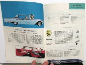 1960 Ford Fairlane Galaxie Starliner Sunliner Wagons Sales Brochure Original