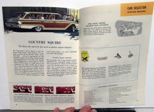 1960 Ford Fairlane Galaxie Starliner Sunliner Wagons Sales Brochure Original