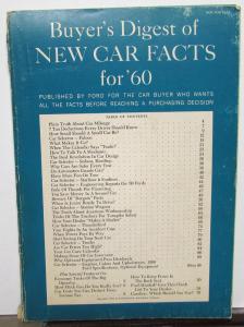 1960 Ford Falcon Fairlane Galaxie Starliner Sunliner Buyers Digest Magazine