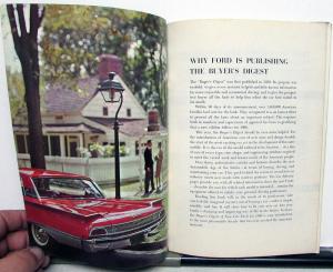 1960 Ford Falcon Fairlane Galaxie Starliner Sunliner Buyers Digest Magazine