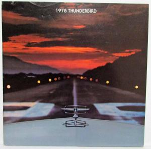 1978 Ford Thunderbird Landau Sport 2 Tone Sales Brochure Canadian Original