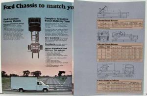 1977 Ford School Bus Motor Home Parcel Delivery Chassis B E P Series Sale Folder