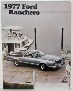 1977 Ford Ranchero GT 500 Squire Pickup Truck Sales Folder Original