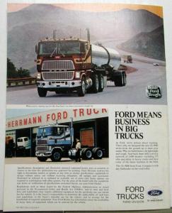 1978 Ford CL-9000 Cabover Truck Sales Brochure Original