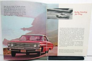 1964 Ford Galaxie 500 XL Fairlane 500 Falcon Thunderbird Sales Brochure Racing