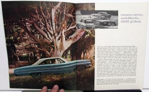 1964 Ford Galaxie 500 XL Fairlane 500 Falcon Thunderbird Sales Brochure Racing