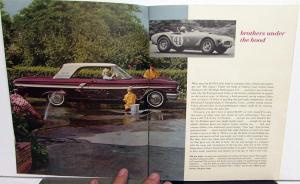 1964 Ford Galaxie 500 XL Fairlane 500 Falcon Thunderbird Sales Brochure Racing