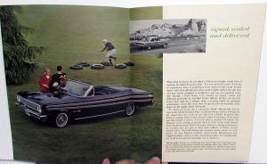 1964 Ford Galaxie 500 XL Fairlane 500 Falcon Thunderbird Sales Brochure Racing