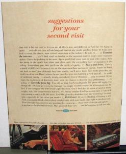 1964 Ford Galaxie 500 XL Fairlane 500 Falcon Thunderbird Sales Brochure Racing