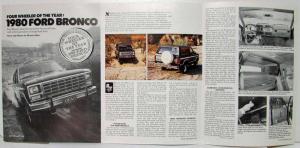 1980 Ford Bronco Four Wheeler Magazine Article Reprint Folder