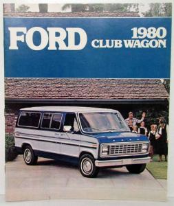 1980 Ford Club Wagons Sales Brochure