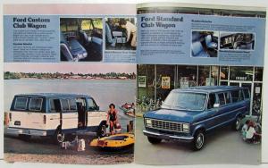 1980 Ford Club Wagons Sales Brochure