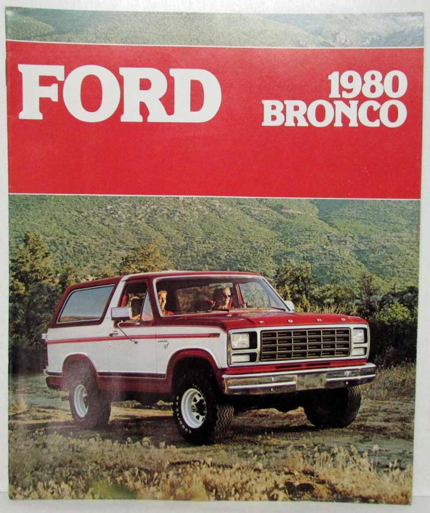 1980 Ford Bronco Sales Brochure