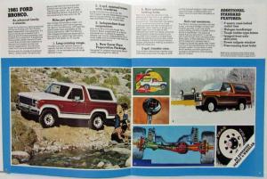 1981 Ford Bronco Sales Brochure