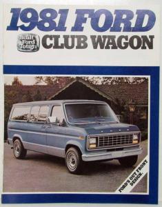 1981 Ford Club Wagons Sales Brochure