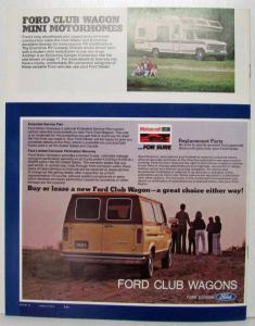 1981 Ford Club Wagons Sales Brochure