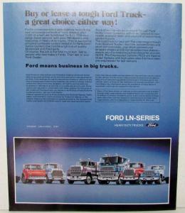 1982 Ford LN-Series 600-7000 Truck Sales Brochure