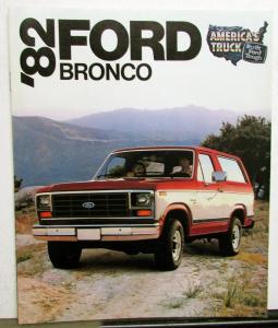 1982 Ford Bronco Sales Brochure