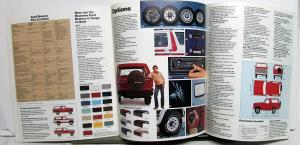 1982 Ford Bronco Sales Brochure