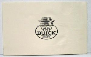 1984 Buick Centrury Owners Operators Manual Original