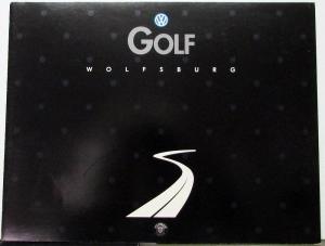 1991 VW Volkswagen Golf Wolfsburg Edition Sales Folder Oversized Original