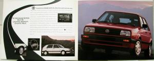 1991 VW Volkswagen Golf Wolfsburg Edition Sales Folder Oversized Original