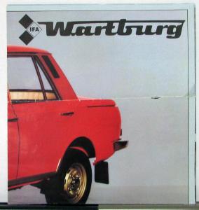 1979 Wartburg IFA Mobile DDR 353 W Hungarian Text Sales Folder Poster