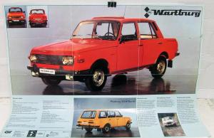 1979 Wartburg IFA Mobile DDR 353 W Hungarian Text Sales Folder Poster