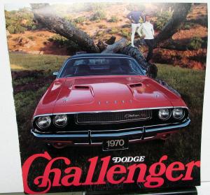 1970 Dodge Challenger RT V8 SE 426 Hemi 440 6 Pack 383 340 Sales Brochure RARE